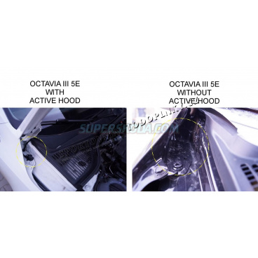 Škoda Octavia III - vzpěry kapoty KI-R - pro aktivní kapotu