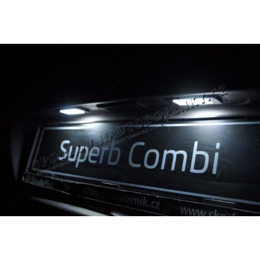 Škoda Superb II Combi Mega Power LED osvětlení SPZ
