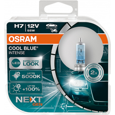 Žárovka Osram H7 12V 55W Cool Blue Intense Next Generation 5000K +100% box 2ks