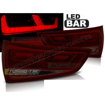 Audi A1 2010- zadní lampy red smoke LED BAR